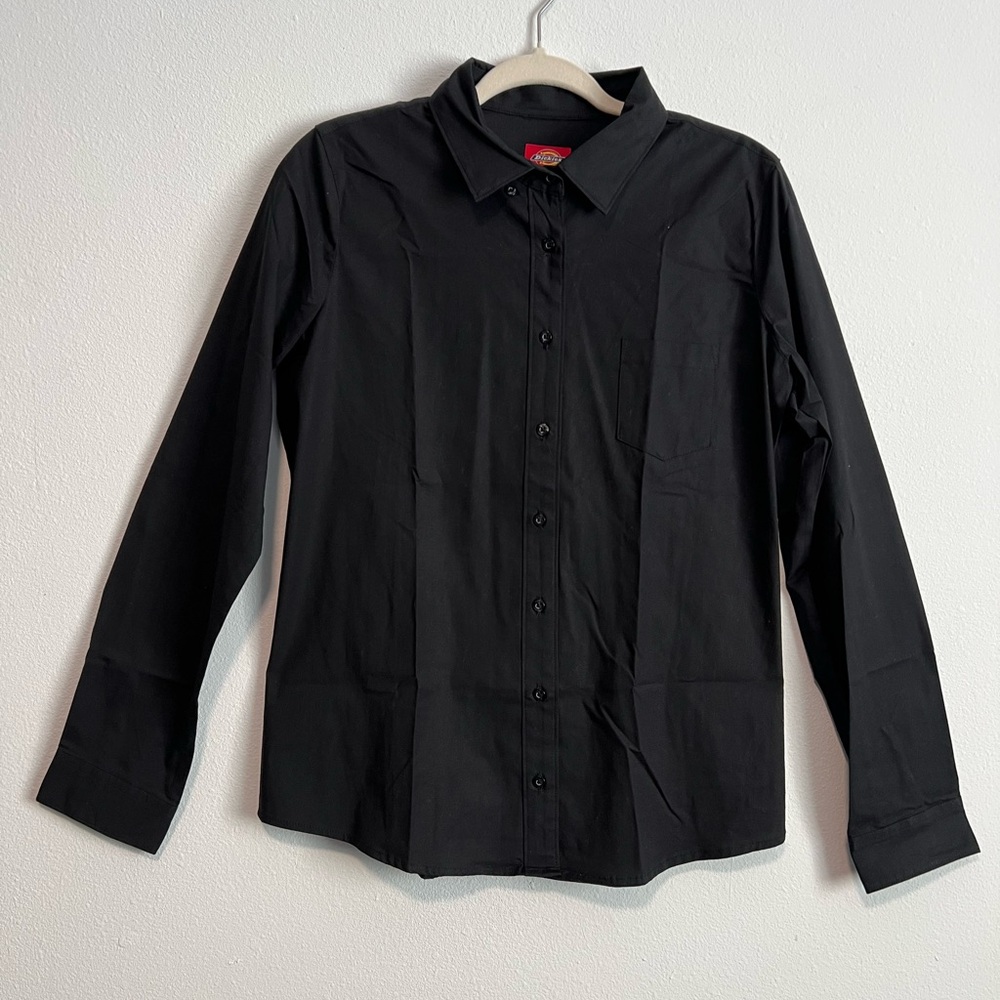Dickies Black Button Down Shirt